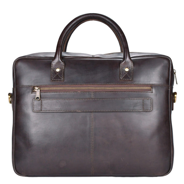 Leren laptoptas Mason 15" afbeelding 8