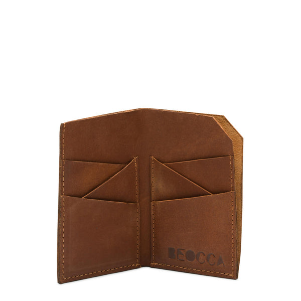 Kaarthouder Argyle cognac binnenkant