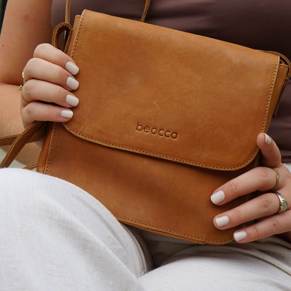 Leren Schoudertas Niba afbeelding 6