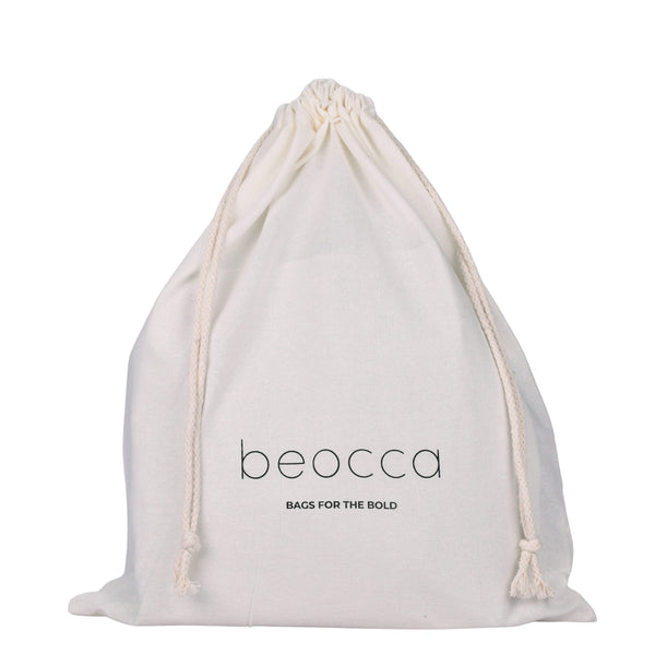Leren shopper Mira met dustbag