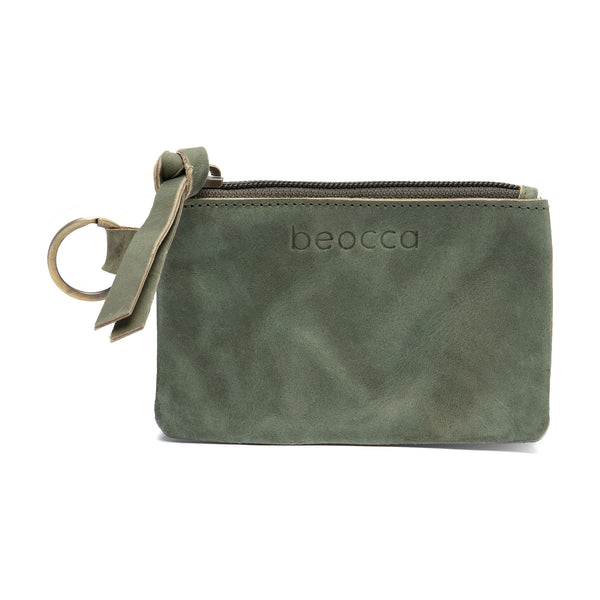 Leren Schoudertas Niba groen afbeelding 11