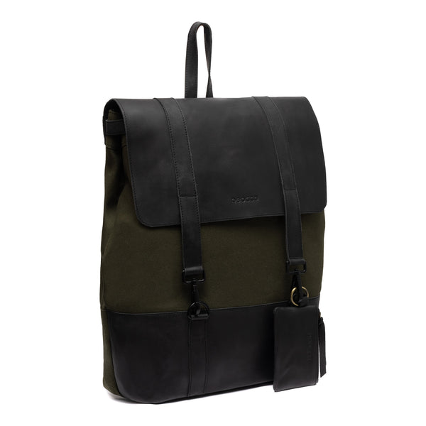 Leren Rugzak Finn - 17" groen