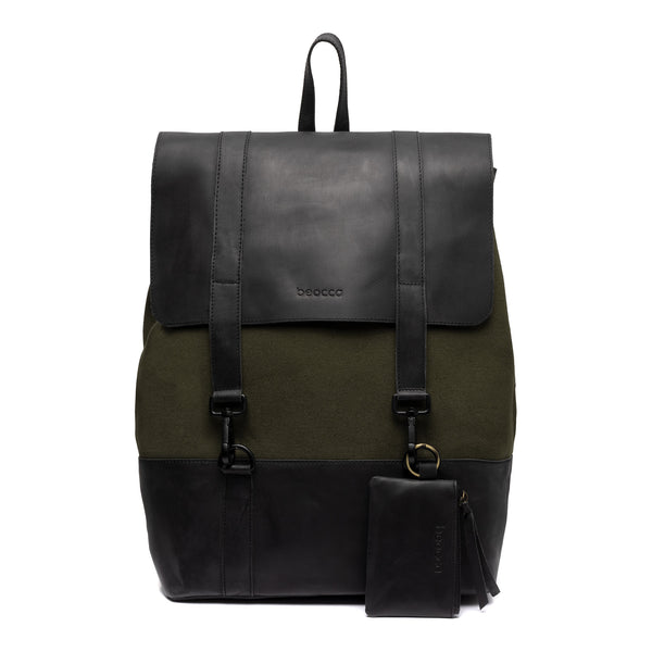 Leren Rugzak Finn - 17" groen afbeelding 2