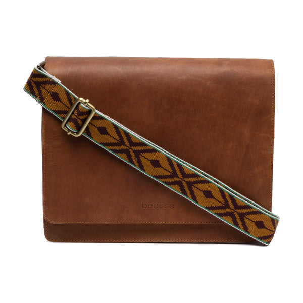 Schoudertas Ivy - iPad compatible cognac afbeelding 9