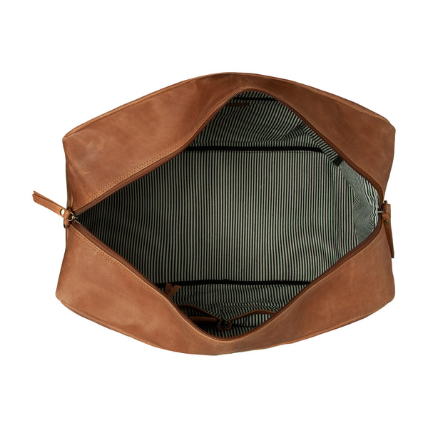 Weekendtas Milo leer cognac afbeelding 3