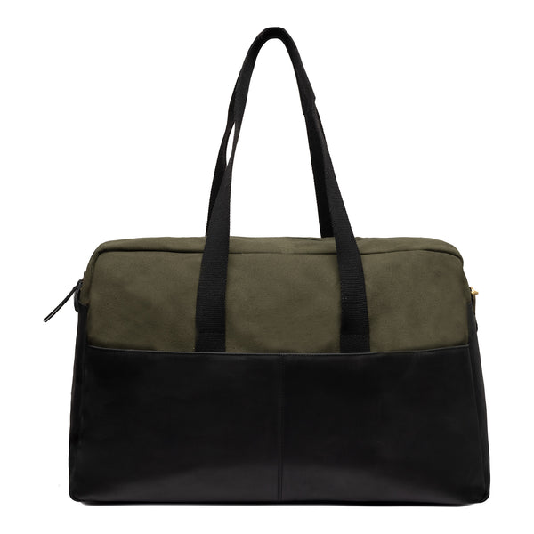 Weekendtas Milo leer groen afbeelding 10