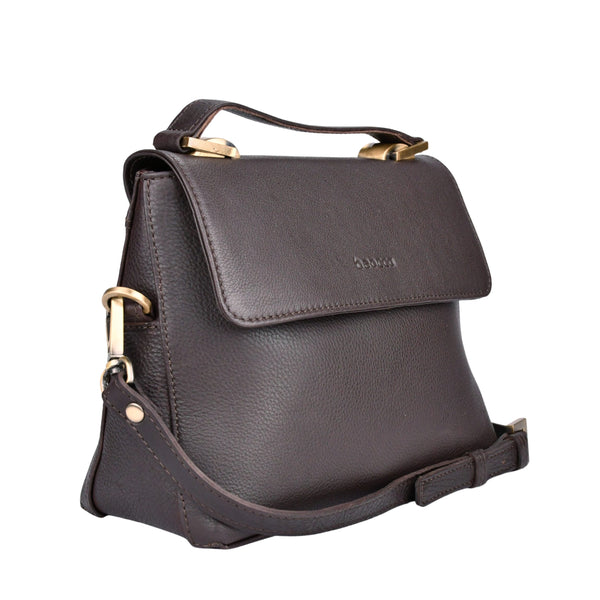 Leren schoudertas Fei schuin