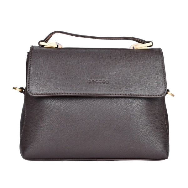 Leren schoudertas Fei voorkant