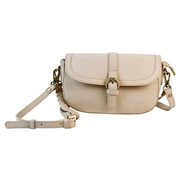 Leren schoudertas Maia voorkant