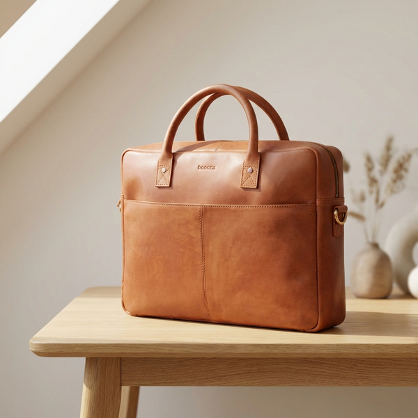 Sacoche pour ordinateur portable en cuir Mason 15"